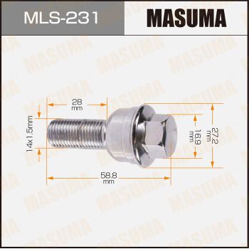 MASUMA MLS-231 Болт крепления колеса  для AUDI Q5 (Ауди Q5)