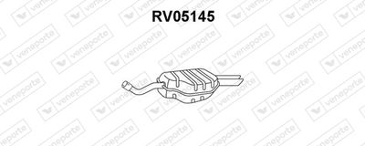 Глушитель выхлопных газов конечный VENEPORTE RV05145 для ROVER 75