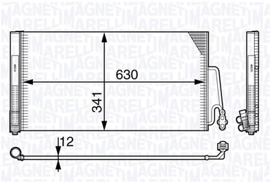 MAGNETI MARELLI Kondensator, Klimaanlage