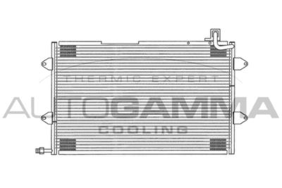 Конденсатор, кондиционер AUTOGAMMA 102820 для VW GOLF