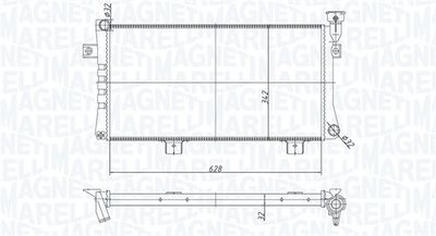 Kylare, motorkylning MAGNETI MARELLI 350213180600