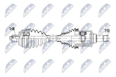 Wał napędowy NTY NPW-VW-227