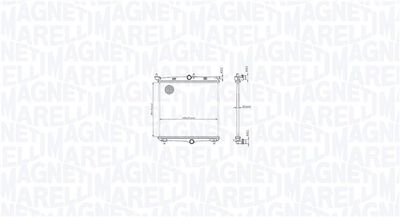 Chłodnica, układ chłodzenia silnika MAGNETI MARELLI 350213216500