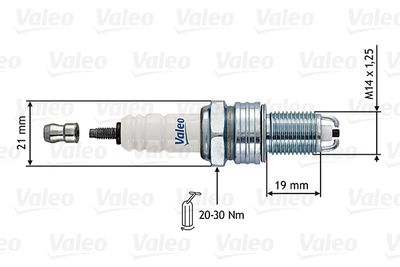 Свеча зажигания VALEO 246859 для VW DERBY