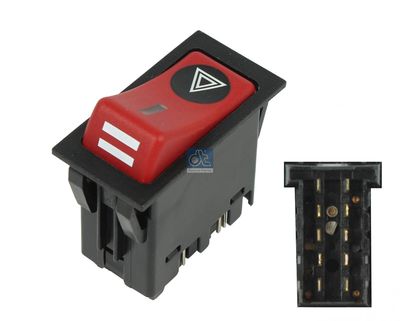 Lichtschakelaar noodtoestand past: MAN F2000, F9, F90, G90, L2000, LION´S CITY, LION´S COACH, M 2000 L, M 2000 M, M90, TGA, TGL I, TGM I, TGS I, TGX I 01.83-