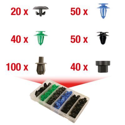 KS TOOLS Kėbulo laikomųjų spaustukų rinkinys
