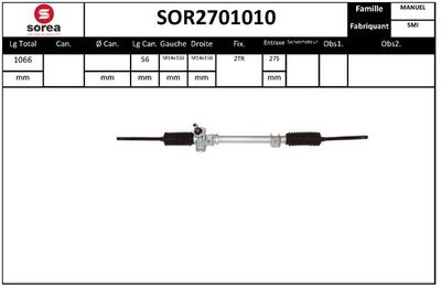STARTCAR SOR2701010 Насос гидроусилителя руля  для RENAULT CLIO I (B/C57_, 5/357_) 1.4 (B/C57T, B/C57Y)