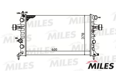 MILES ACRM080 Радиатор охлаждения двигателя для OPEL ASTRA G Фургон/универсал (F70)