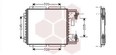 VAN WEZEL 43005187 Радиатор кондиционера  для RENAULT RAPID (Рено Рапид)