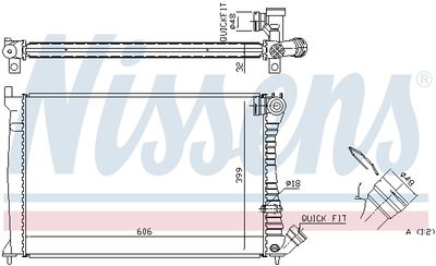 RADIATOR RACIRE MOTOR NISSENS 61398A 5