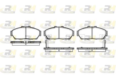 Комплект тормозных колодок, дисковый тормоз ROADHOUSE 2464.02 для HONDA INTEGRA