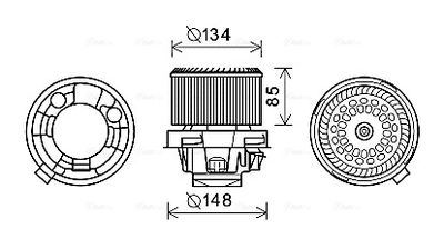 VENTILATOR HABITACLU AVA QUALITY COOLING PE8374