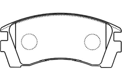 Kavo Parts Stabdžių trinkelių rinkinys, diskinis stabdys