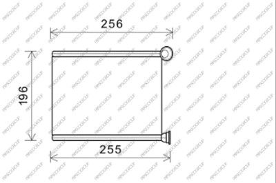 Теплообменник, отопление салона PRASCO PG530H001 для PEUGEOT 508