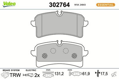 SET PLACUTE FRANA FRANA DISC VALEO 302764