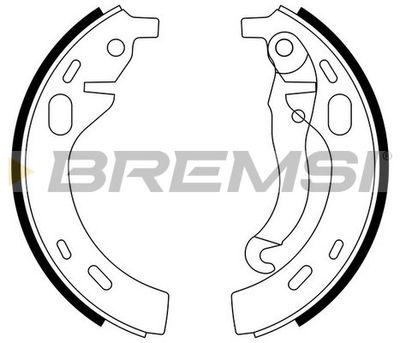 Комплект тормозных колодок BREMSI GF0321 для NSU PRINZ