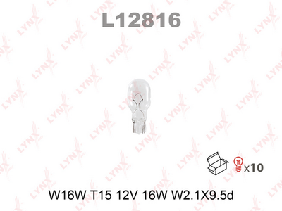 L12816 LYNXauto Лампа накаливания