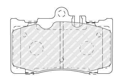 Комплект тормозных колодок, дисковый тормоз FERODO FDB1688 для TOYOTA CELSIOR