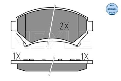 Комплект тормозных колодок, дисковый тормоз MEYLE 025 233 5818/W для CADILLAC SEVILLE