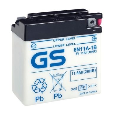 Стартерная аккумуляторная батарея GS GS-6N11A-1B для BENELLI 2C