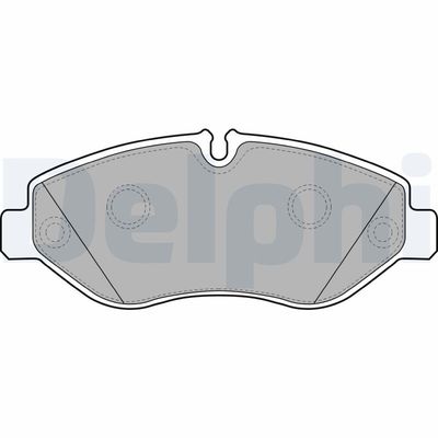 Zestaw klocków hamulcowych, hamulce tarczowe DELPHI LP2039