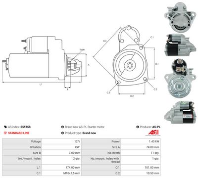 STARTER AS-PL S5575S 4