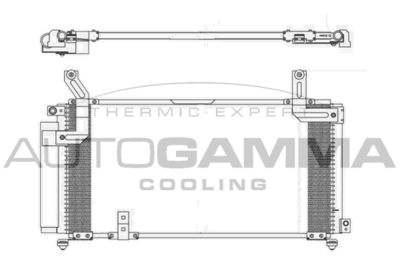 Конденсатор, кондиционер AUTOGAMMA 105972 для SUZUKI LIANA