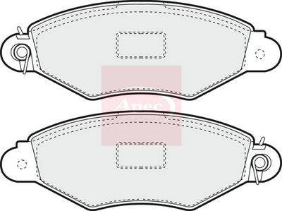 APEC Brake Pad Set, disc brake PAD976