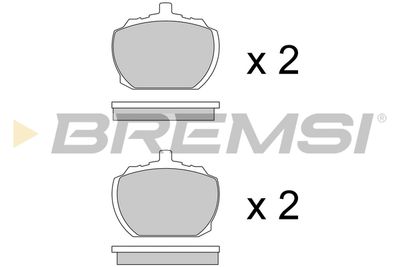 Комплект тормозных колодок, дисковый тормоз BREMSI BP2102 для TRIUMPH 2500