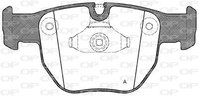 OPEN PARTS BPA0979.00 Тормозные колодки и сигнализаторы  для LAND ROVER RANGE ROVER III (L322) 3.6 D 4x4