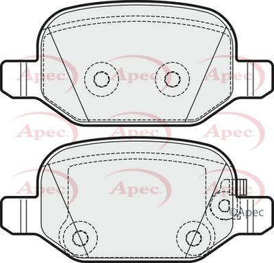 Brake Pad Set APEC PAD1923