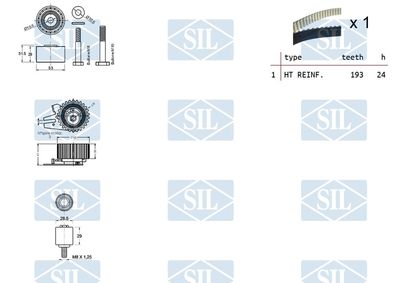 SET CUREA DE DISTRIBUTIE Saleri SIL TK1389 1