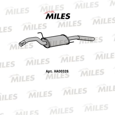 Глушитель выхлопных газов конечный MILES HA00326 для VW PASSAT