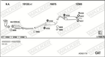 SISTEM DE ESAPAMENT WALKER AD62179