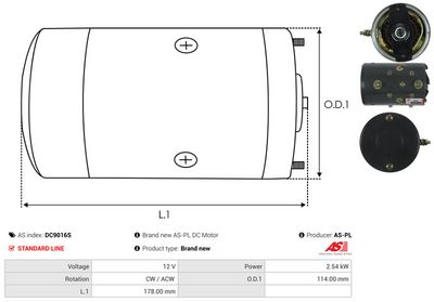 MOTOR ELECTRIC AS-PL DC9016S 3