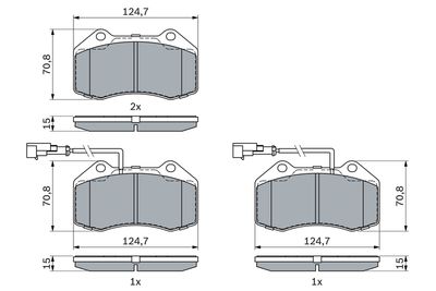 SET PLACUTE FRANA FRANA DISC BOSCH 0986494903 6