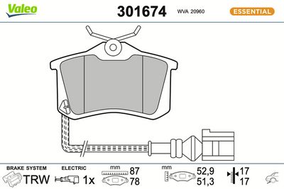 SET PLACUTE FRANA FRANA DISC VALEO 301674
