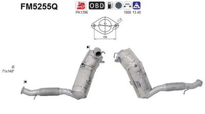 FILTRU FUNINGINE/PARTICULE SIST.DE ESAPAMENT