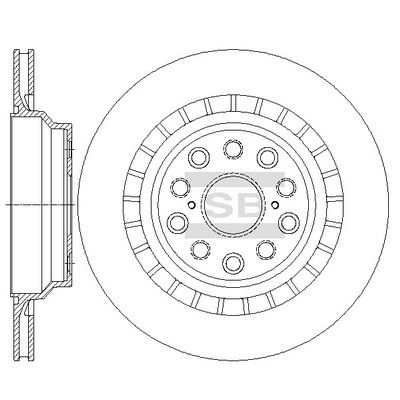 Hi-Q SD4653 Тормозные диски  для LEXUS LS (Лексус Лс)