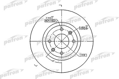 Тормозной диск PATRON PBD4183 для CITROËN DS3