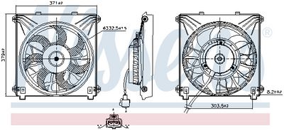 VENTILATOR RADIATOR NISSENS 850245 5