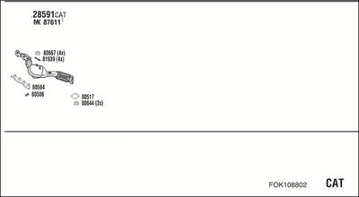 SISTEM DE ESAPAMENT WALKER FOK108802