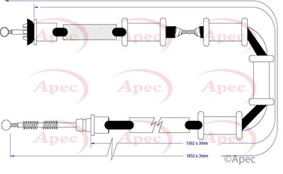 Cable Pull, parking brake APEC CAB1278