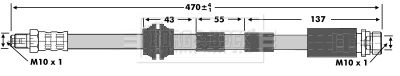 спирачен маркуч BORG & BECK BBH6734