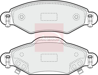APEC Brake Pad Set, disc brake PAD1315