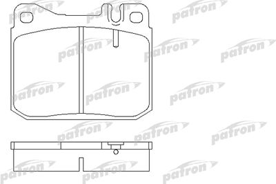 Комплект тормозных колодок, дисковый тормоз PATRON PBP129 для VW LT