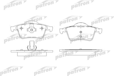 Комплект тормозных колодок, дисковый тормоз PATRON PBP1383 для VOLVO XC70