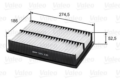 VALEO 585236 Воздушный фильтр  для MAZDA 5 (Мазда 5)