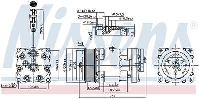 Compresor, climatizare NISSENS 890193