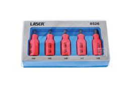 Laser Tools Insulated Hex Bit Socket Set 3/8"D 5pc